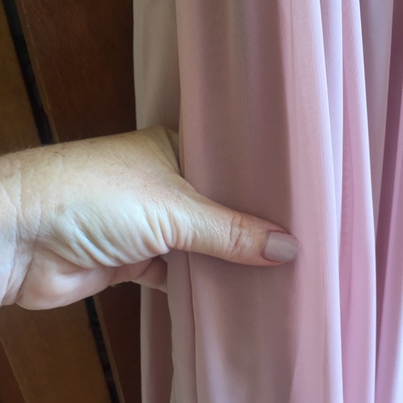 JJ’S HOUSE womens 16 special occasion formal dress dusty pink pockets NEW - Picture 10 of 15